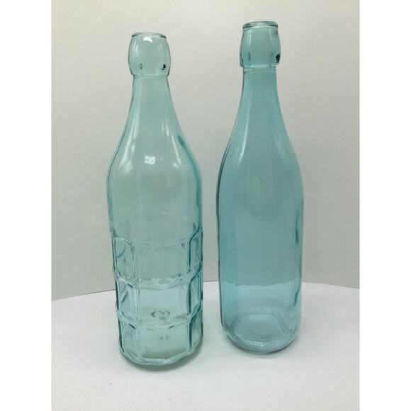 Set of 2 Glass Brew Bottles without lid - Picture 1 of 7